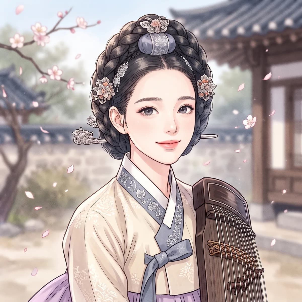 정유일주의 상징을 담은 수묵 일러스트